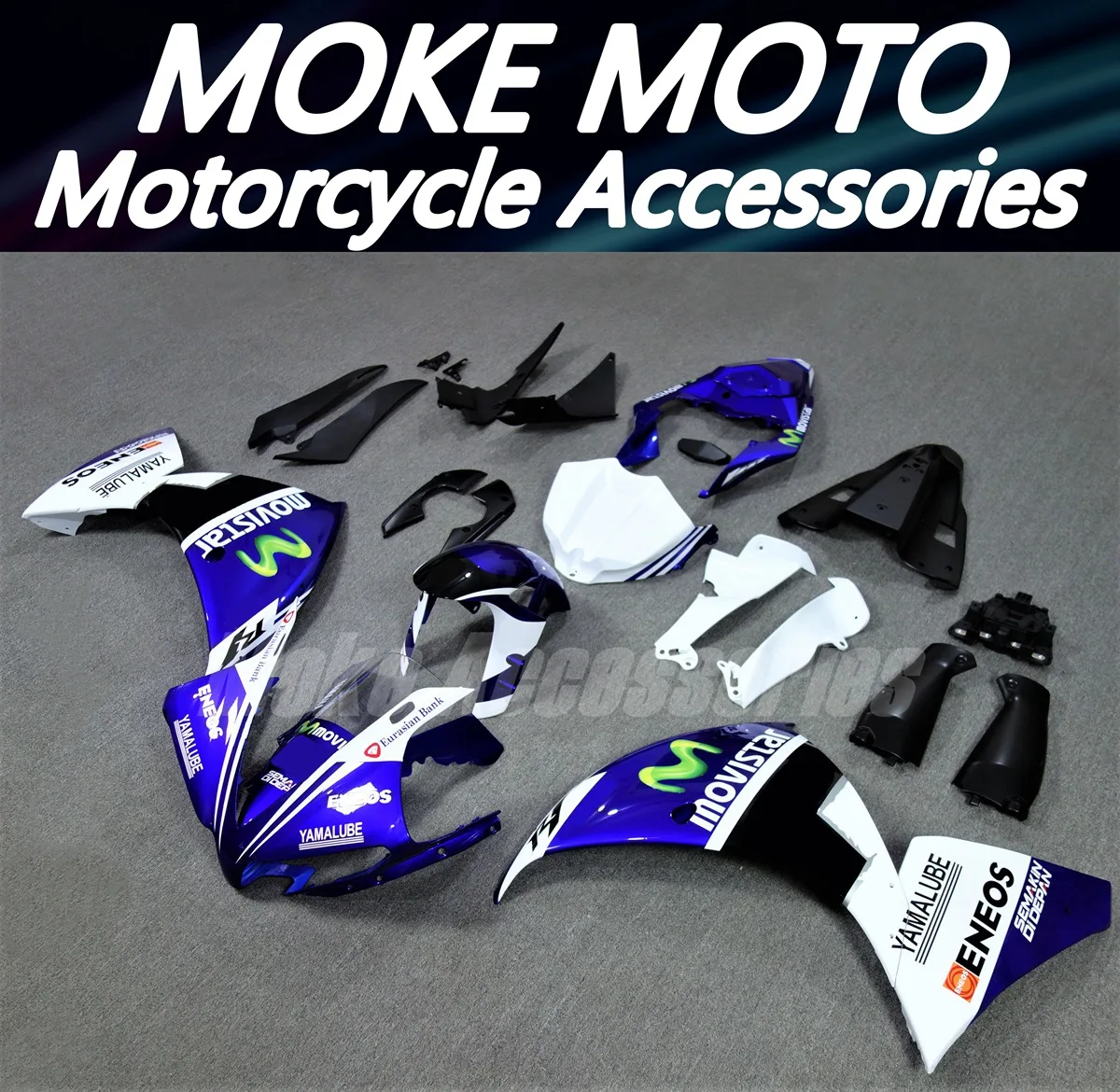 

Moke moto Motorcycle Fairings Kit Fit For Yzf R1 2012 2013 2014 Bodywork Set 12 13 14 High Quality Injection New Blue Movstar