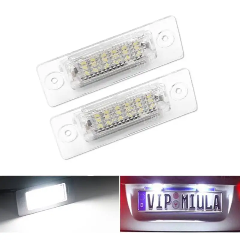 2PCS/set LED License Plate Light For VW Passat Combi/Variant 06-08 VW Caddy 04-/VW Golf plus 05-/VW Jetta 06-