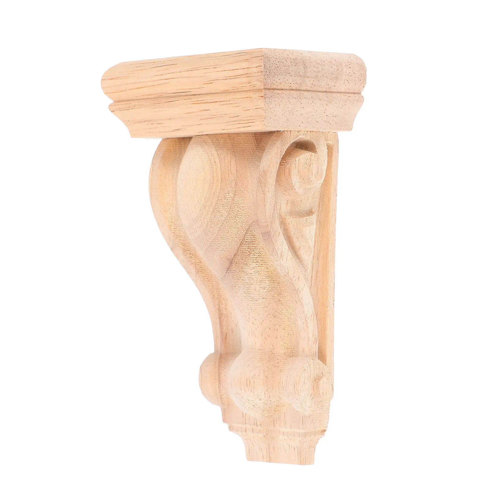 Wood Roman Column Corbels Solid Wood Carved Decorative Corner Shelf Brackets Vintage Wall Trim for Fireplace Mantels Furniture