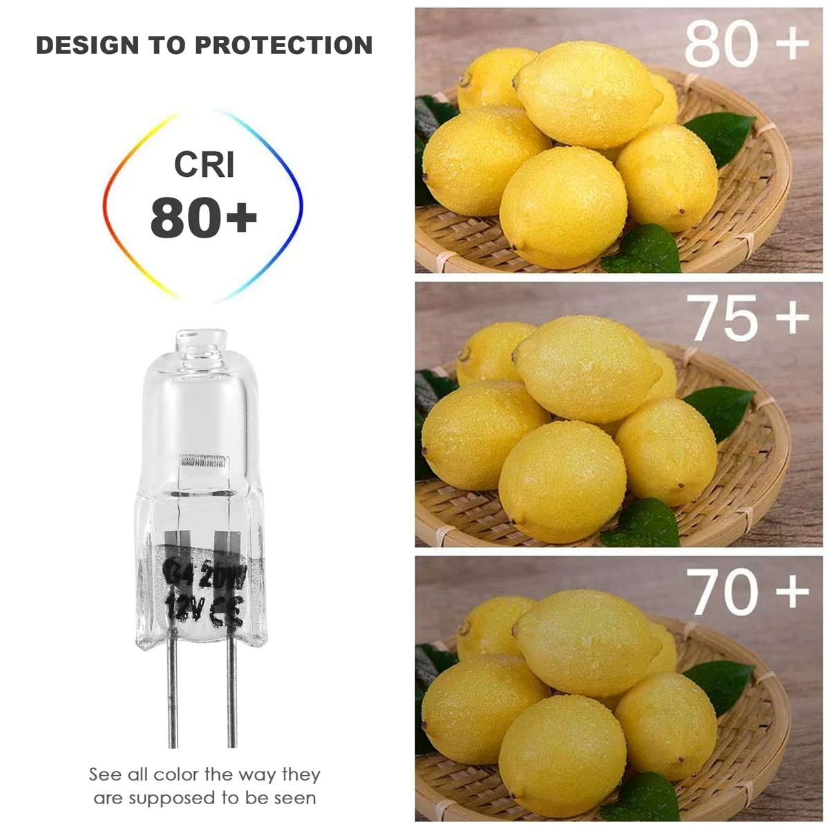 20 Pcs G4 Halogen Bulbs,20W 12V Halogen Light Bulbs 2 Pin Clear Lamp Bulb,for Cooker Lighting,Signal Lights,Track image 5