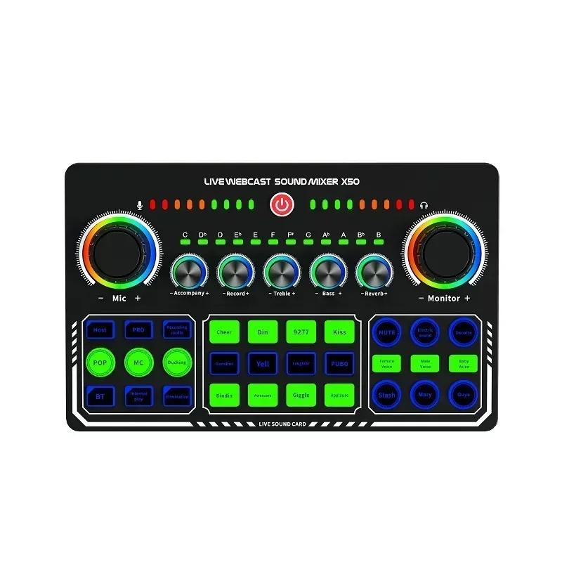 

Sound Board for Phone PC Computer DJ Music Studio Mixer for Live Streaming