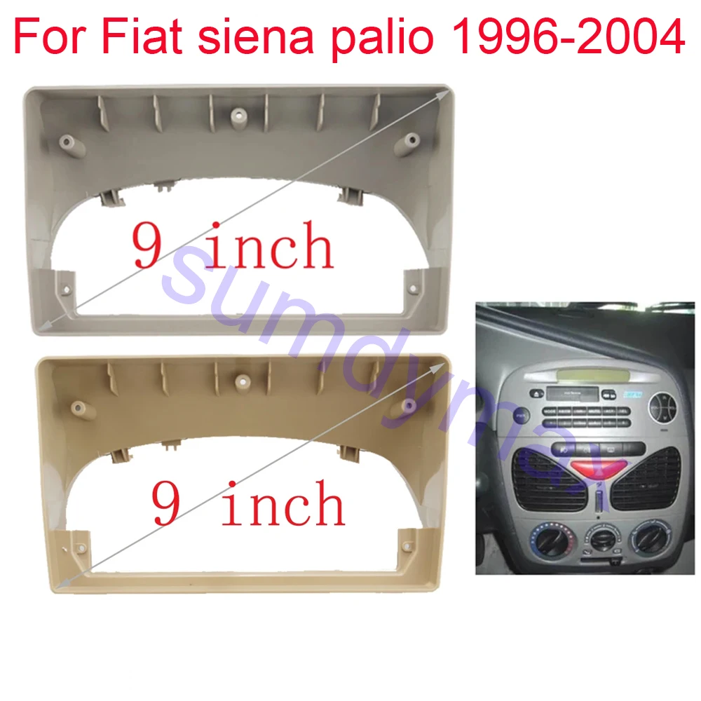 

9" Car Radio Fascia Frame For FIAT Siena Palio Albea Strada Weekend 2002-2005 big screen 2 Din android Car Radio Fascia Frame