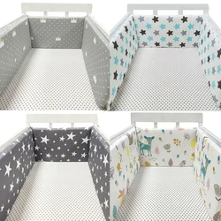 130*28 cm Babybedje Bumpers in de Wieg Set voor Pasgeborenen Katoen Gedrukt Cot Protector Voor Baby Set Wieg bumpers Baby Bumper