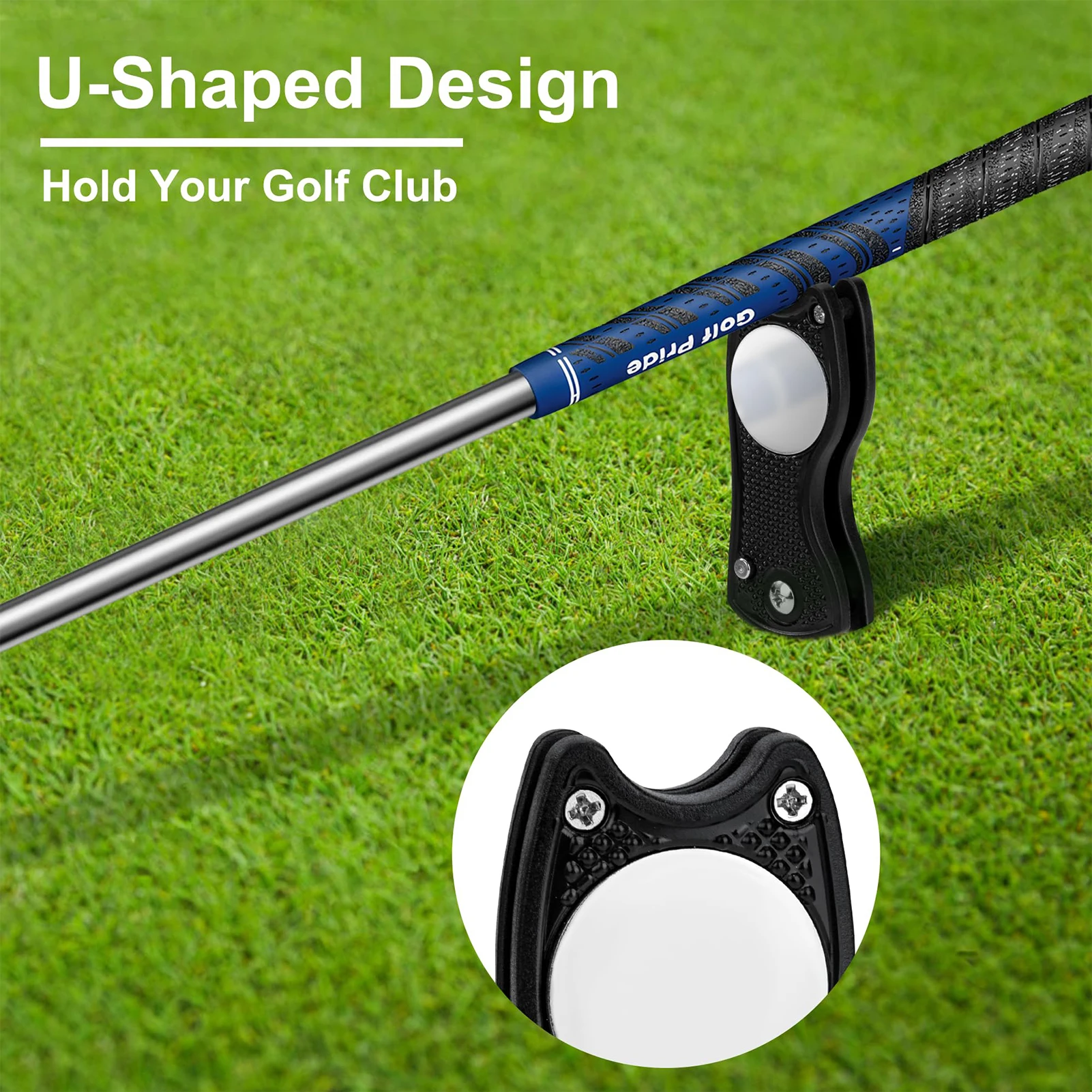 1pc Foldable Golf Divot Repair Tool with Magnetic Ball Marker and Pop-up Button Golf Acessories Gift For Golfer 2024 New