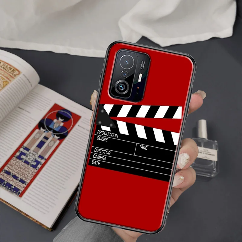 Film Movie maker Clapperboard Take Cover Case For Xiaomi Mi 11 Lite 10T 11T Pro Funda For POCO M3 M4 Pro F3 X3 GT X3 Pro NFC