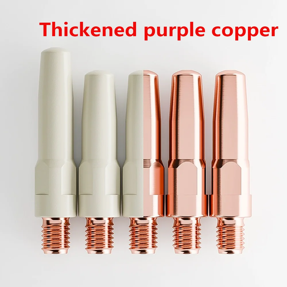 Picture 4: Two Protection Welding Coating Conductive Nozzle  Copper Conductive Nozzle 0.8/1.0/1.2 Welding Wire Nozzle Welding Gun Component