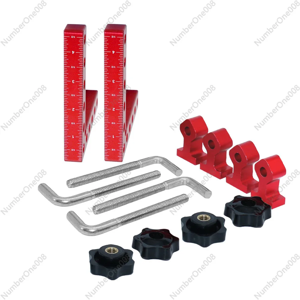 النجارة سبائك الألومنيوم مربع حاكم النجارة الزاوية اليمنى مشبك ثابت النجارة مشبك الزاوية اليمنى