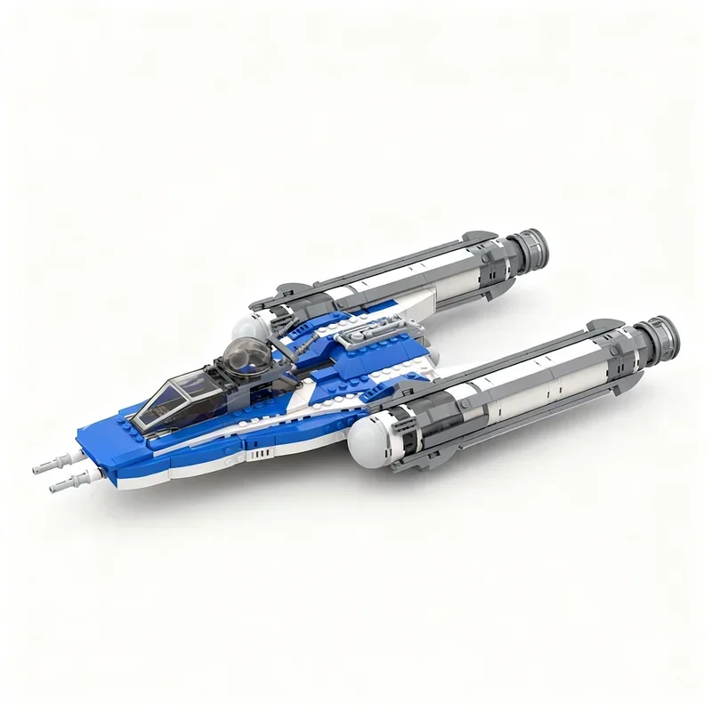 

573PCS MOC Star Plan Movie Captain Rex Bomber Space Model Building Blocks Creative Assembly Display Home Decor Construction Gift