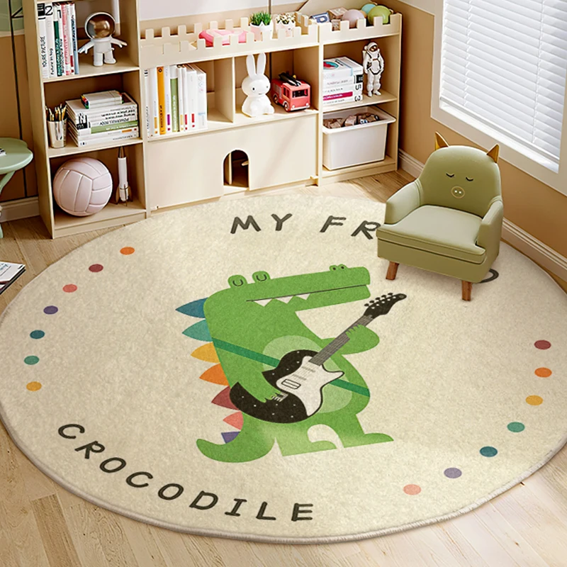 Cartoon Children\'s Bedroom Soft Fall-resistant Carpet Home Living Room Plush Carpets Cute Cloakroom Large Crawling Rug Washable