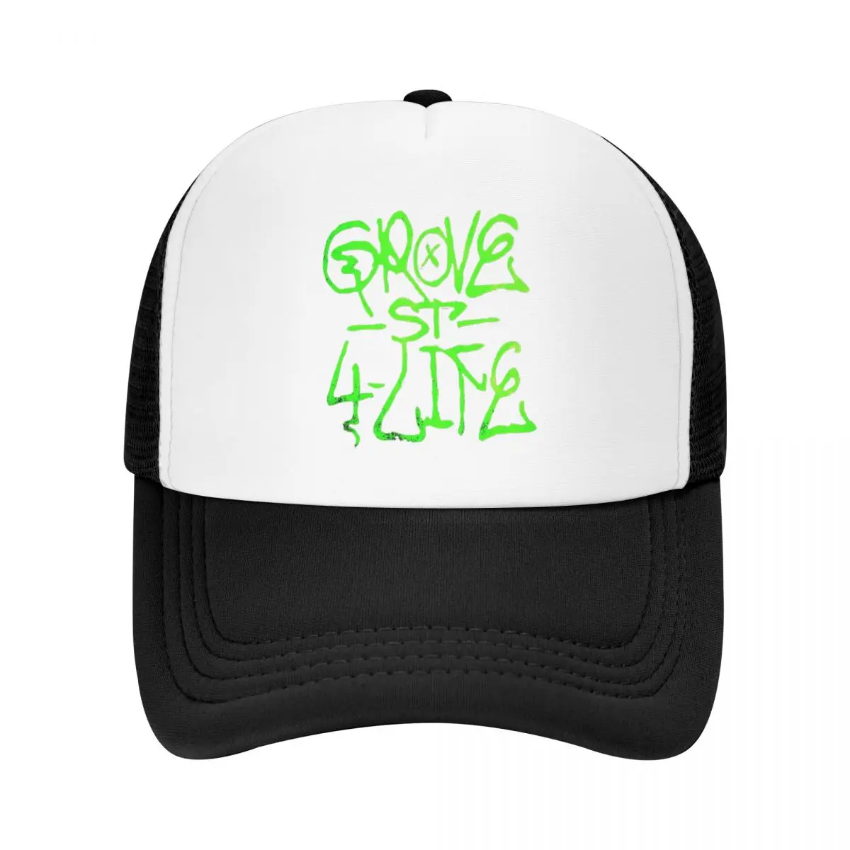 Harajuku Grove 4 Life GTA San Andreas  Cap Casual Mesh Baseball Caps Adjustable Hat Hip Hop Unisex Baseball Hats Polychromatic