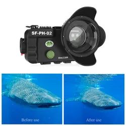 Seafrogs For iPhone 1716 15 14 13 Mini Pro Max Underwater Case Waterproof Diving Cover Mobile Phone Housing With Wide-Angle Lens