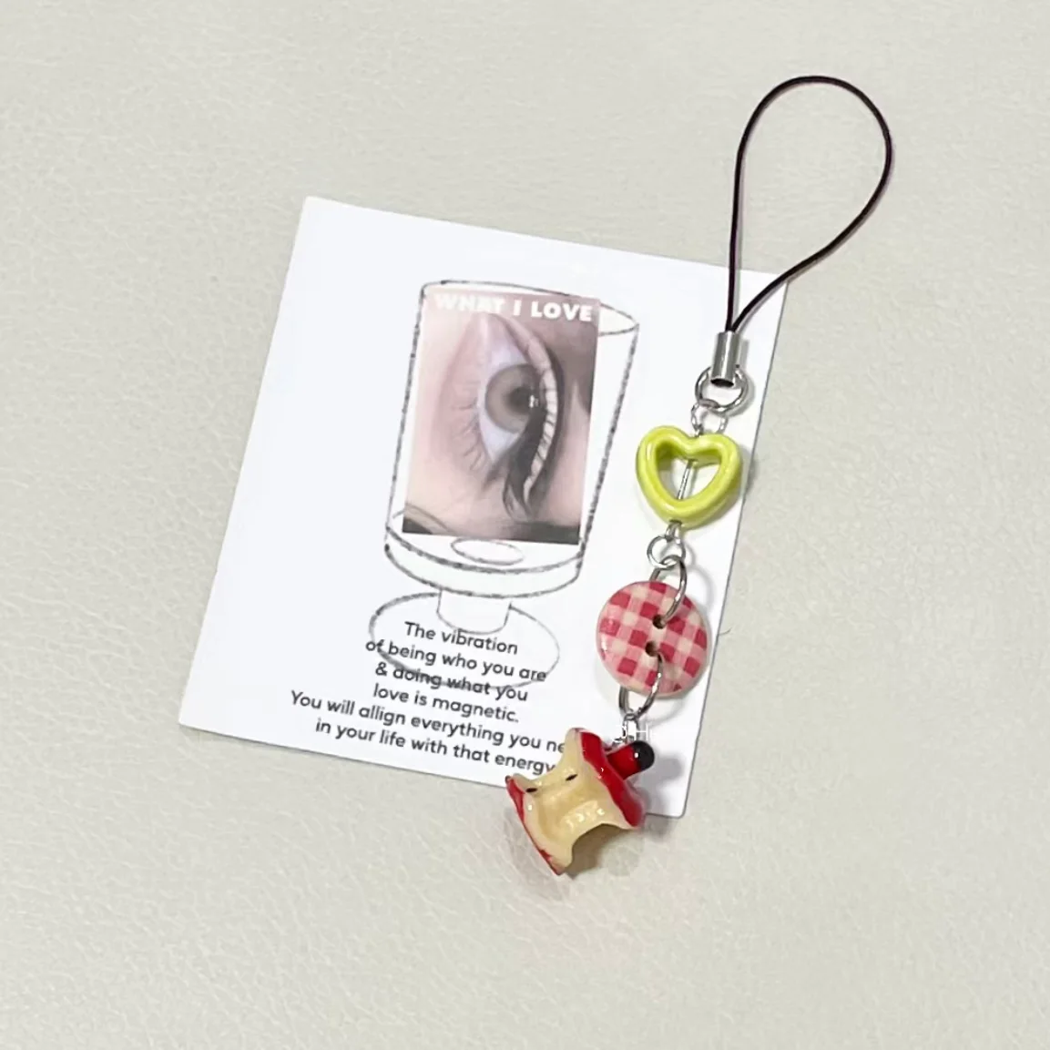 1pc Mini Phone Charms Pendant Kawaii Red Button Original Design Accessories For iPhone 13 Huawei Bag Books Camera Ins Cute Korea image 2