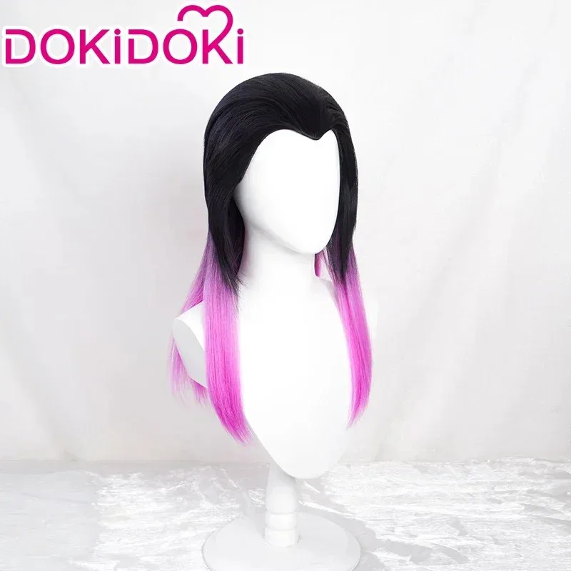 IN STOCK Reyna Wig Cosplay Game Valorant Cosplay DokiDoki Women Black Purple Long Hair Heat Resistant Synthetic Reyna VALORANT
