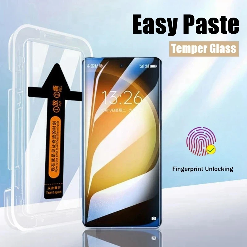 Tempered Glass For Samsung Galaxy A34 A24 A14 A25 A15 A55 A35 A54 Screen Protector M14 M13  M23 5G With Automatic installer Tool