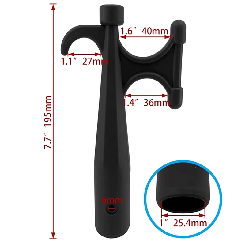 Nylon Boat Hook Rust-Resistant Boats Hook Head End For Mooring Yacht Nylon Mooring Boat Hook Head Replace Top Boat Accessories