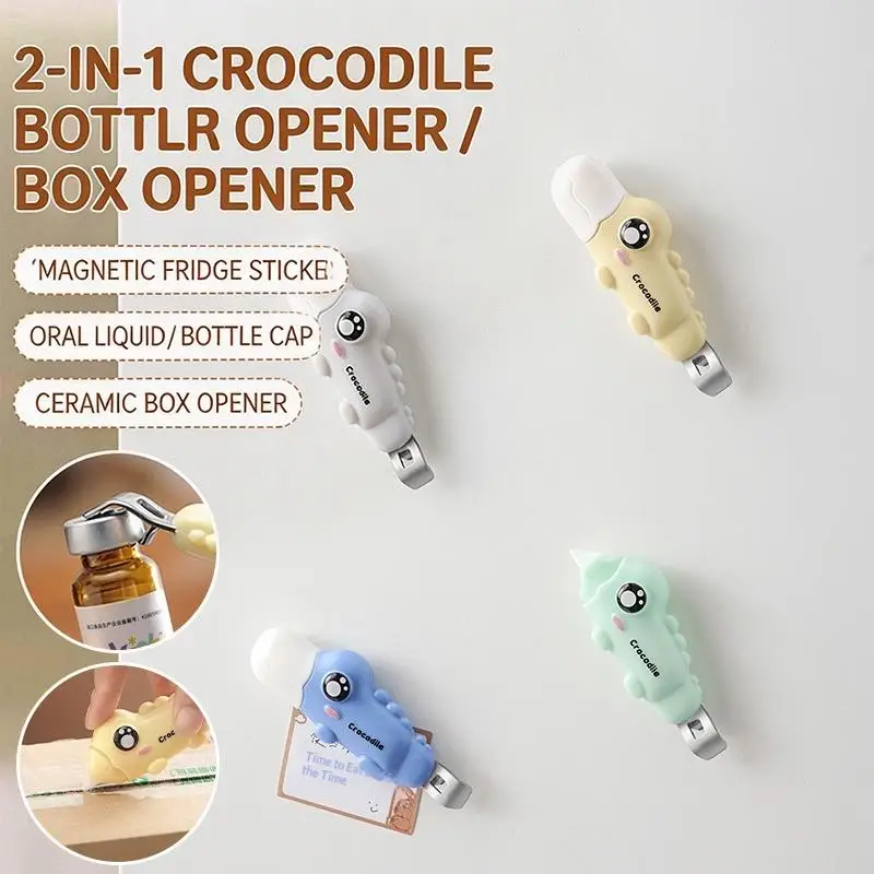 Mini Crocodile Vial Opener Pocket Bottle Opener Vials Openers Oral Liquid Cap Lifter Clinic Hospital Medicine Bottle Opener