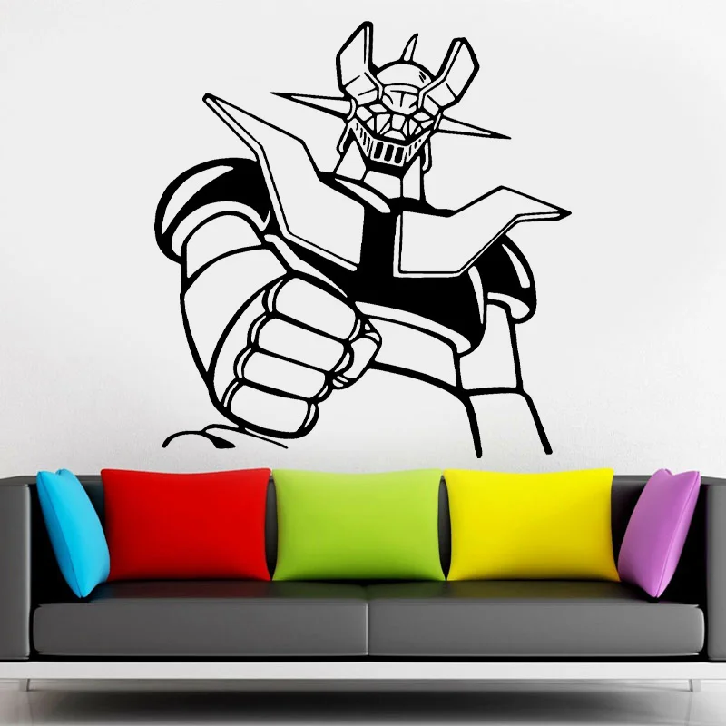 Wall Sticker Mazinger Z. Classic Cartoon For Lovers Of The Series Of The 80s. Cool  Giant Robot  Wall Decal Vinyl Sticker A425