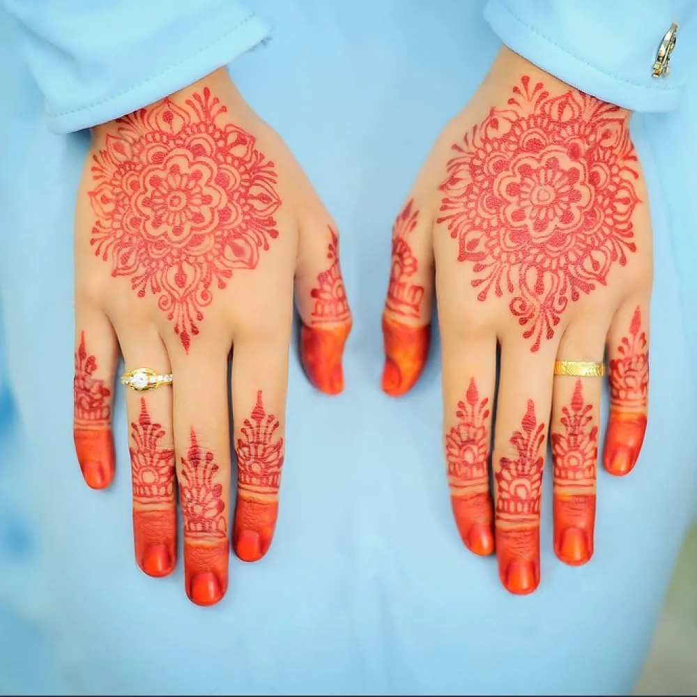 مجموعة قوالب وشم الأظافر، قالب وشم مؤقت لحناء الإصبع، ملصقات وشم عربية واقعية للنساء والفتيات