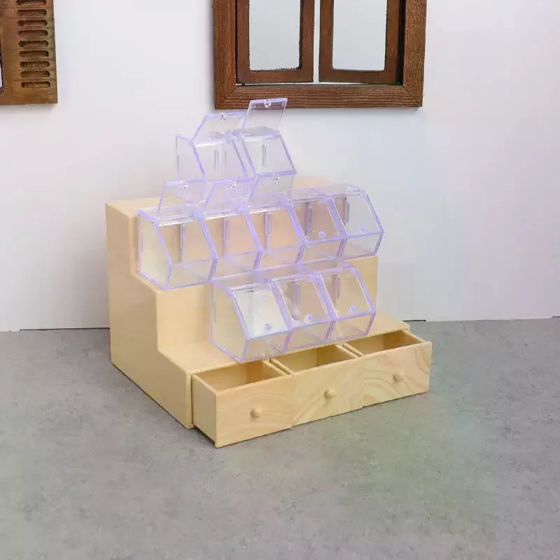 1/12 ドールハウスミニチュアシミュレーション収納ディスプレイラックロリポップモデル付きドールハウス装飾子供ふり遊びおもちゃギフト