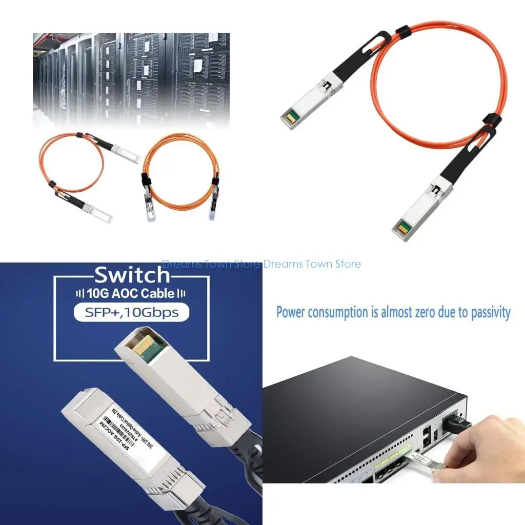 

HX6A 3 5M 10G Активный оптический кабель SFP+ Cable OM2 Активный оптический оптический кабель SFP Легкий в использовании для