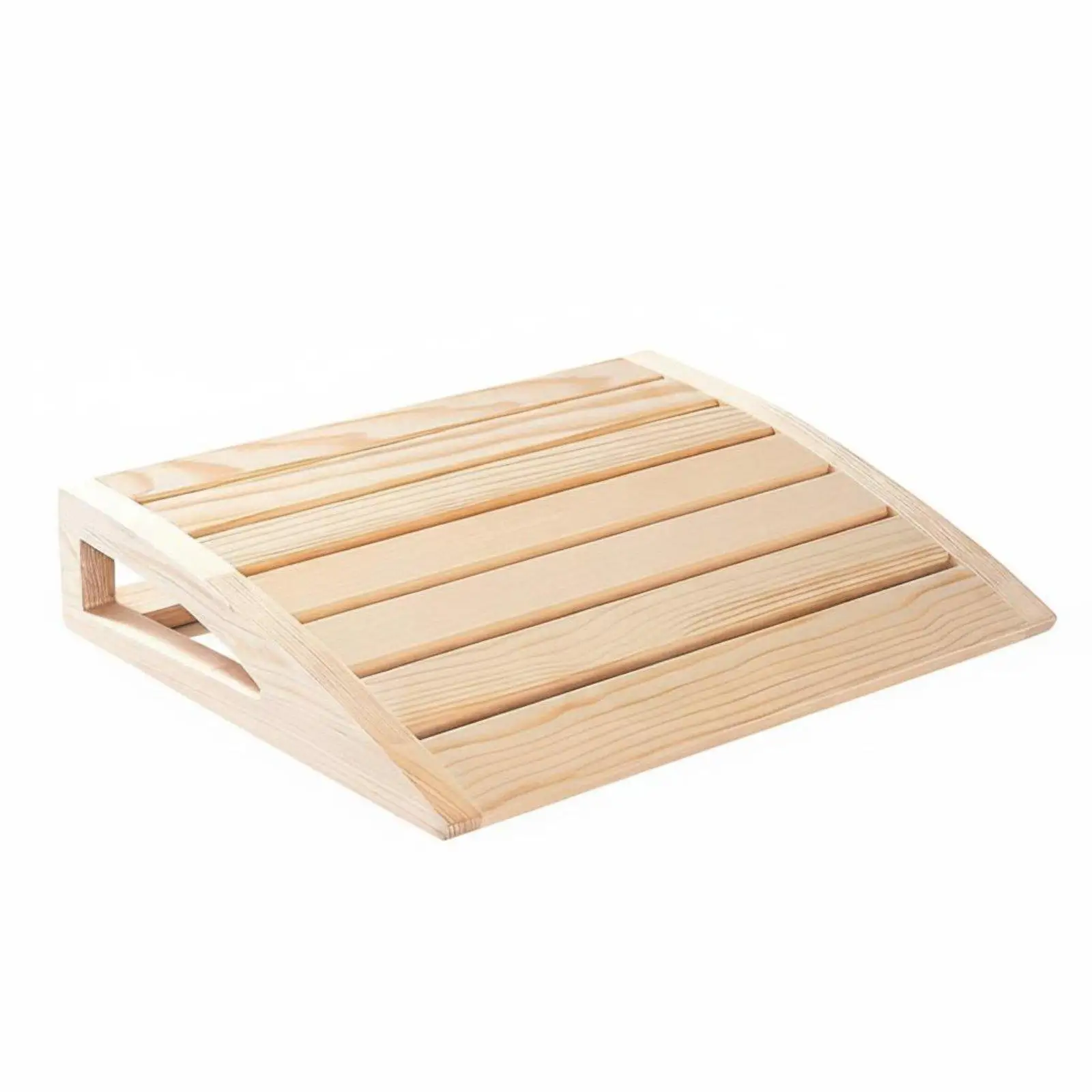 S-Shaped Sauna Backrest Wood Wooden Sauna Backrest Curved Curved Contoured Backrest Support for Steam Room