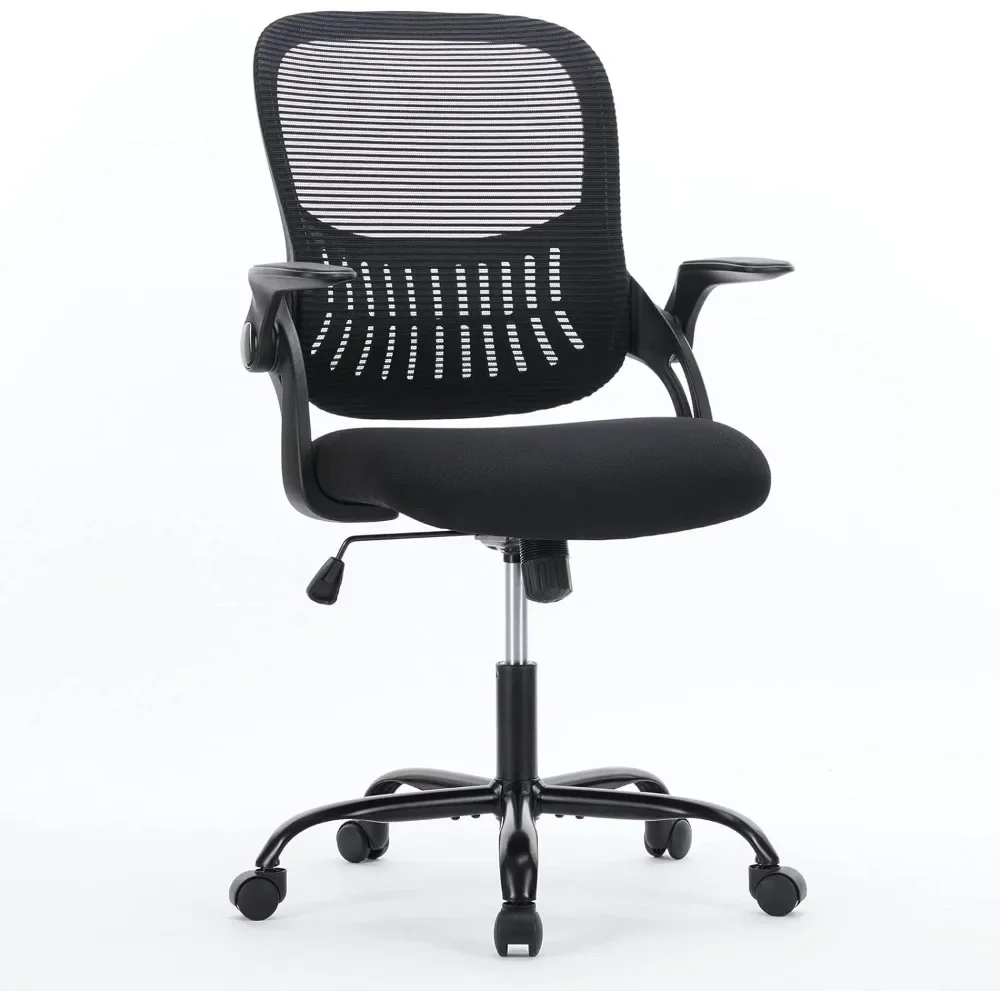 

Office Desk Chairs with Swivel Rolling Wheels, Lumbar Support and Ergonomic Mid Breathable Mesh Backrest,Height Adjustable