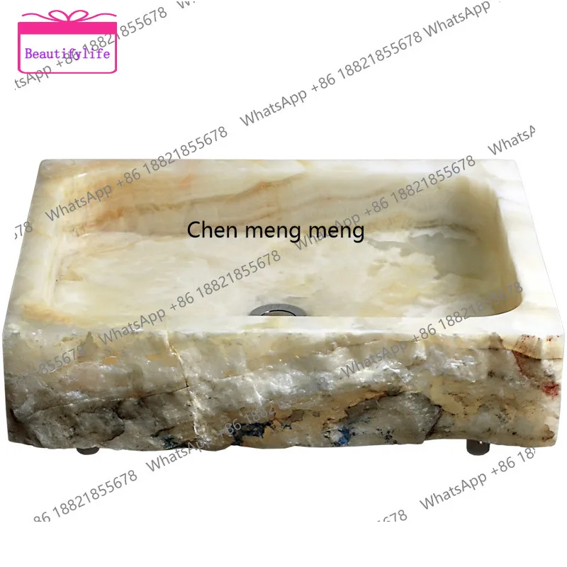 A17 Wall-mounted wash basin marble combination, small and simple bathroom, household toilet, balcony washbasin
