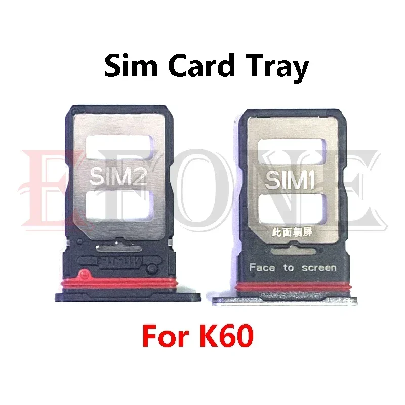 Sim مايكرو Sd بطاقة حامل صينية مأخذ توصيل محول ل Xiaomi Redmi 14C K50 K60 K60E K70 K70E Pro Ultra Gaming #1