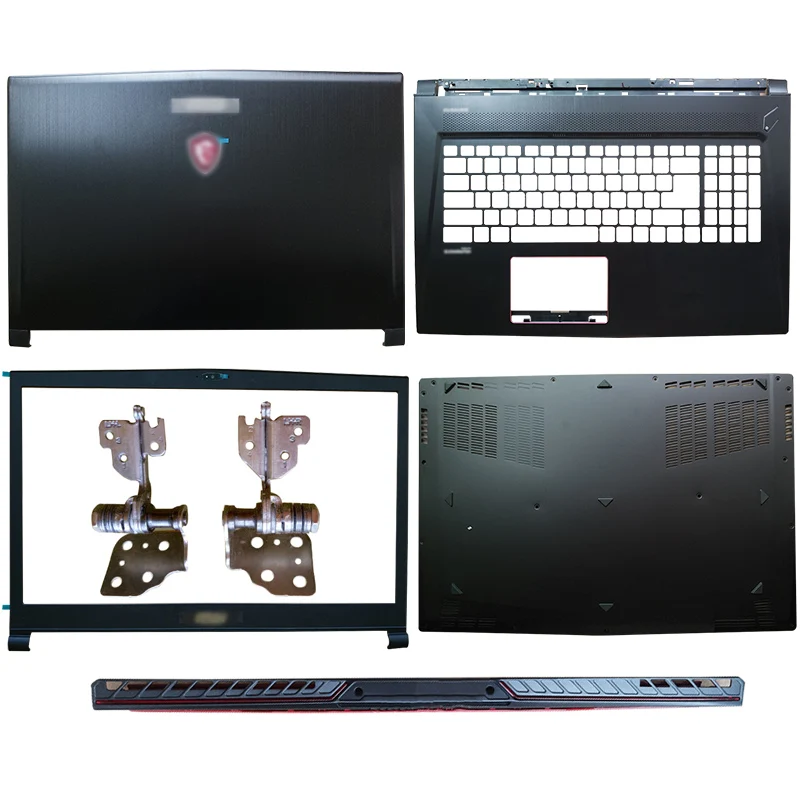 For MSI GS73 GS73VR 3077B5A213 3077B1A222 NEW Laptop LCD Back Cover/Front Bezel/Hinges/Hinges Cover/Palmrest/Bottom Case