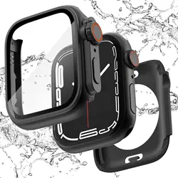 Tempered Glass Cover for Apple Watch Case 45mm 41mm 44mm 42mm Scratch Resistant Protective Cover iWatch Series 8 7 SE 9 6 5 4 3