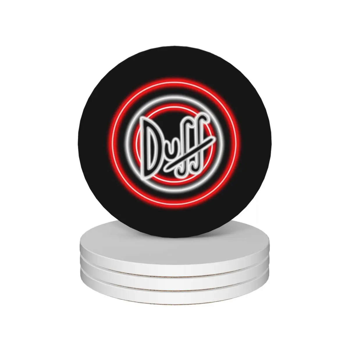 

Duff Ceramic Coasters (Set of 4) cute cup cup holder funny Coasters
