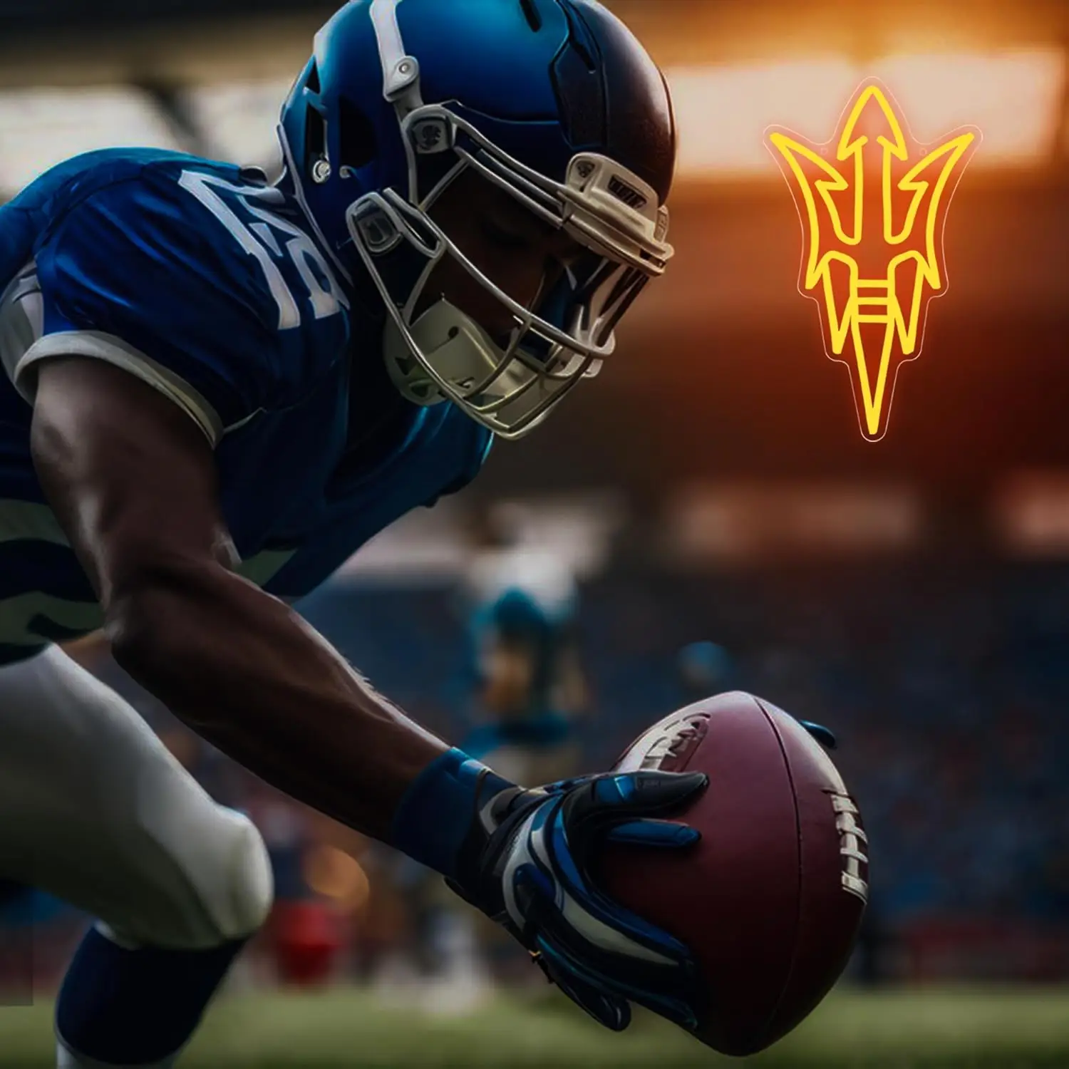 جامعة كرة القدم النيون USB عكس الضوء LED ضوء للفصول الدراسية غرفة الألعاب غرفة نوم الديكور التخرج شخصية هدية