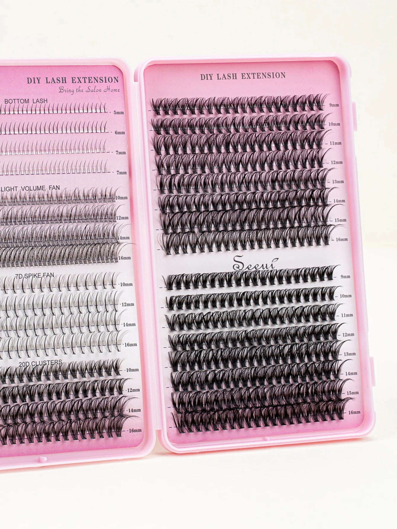Individual Lashes Book Large Capacity DIY Clusters Extensions False Eyelash With Lower Lash at Home Makeup