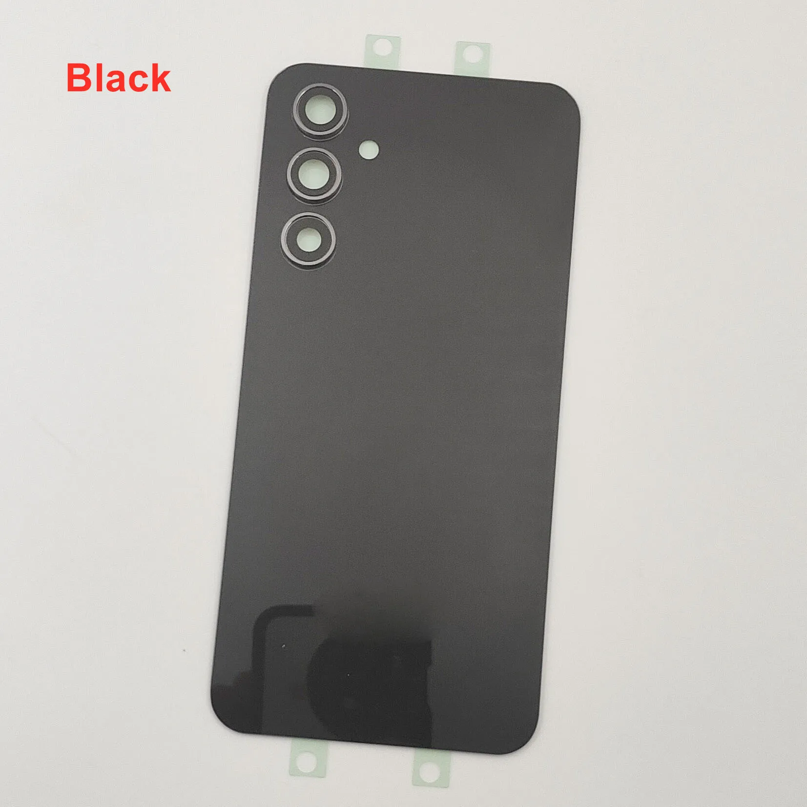 サムスンギャラクシーA54用のガラス製の背面カバー,ハードバッテリーカバー,リアドアハウジング,カメラレンズ付きシェル,粘着ステッカー