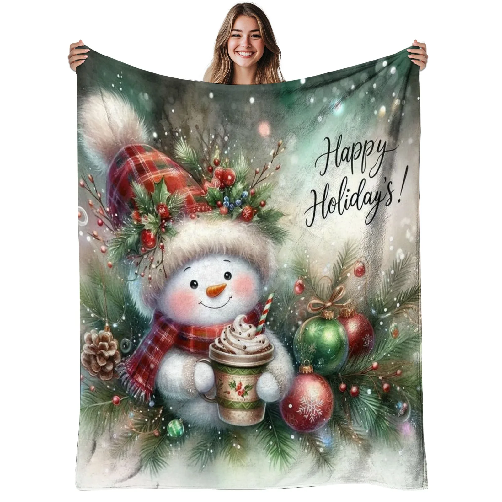

LocalWicked Witch Fairies Blanket 250-300gsm Flannel All-Season Sofa Camping Halloween Christmas Gift
