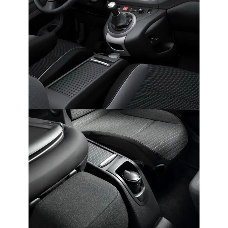 

NEW-Center Armrest Box Cover Plate Cup Holder Pull Curtain Cup Holder Pull For Citroen Berlingo Partner 2008-2018