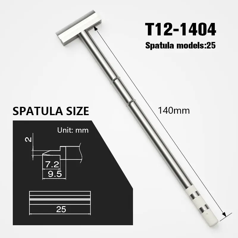 T12-1401 1402 1403 1404 1405 1406 Model T12 Welding Soldering Iron Tips Spade Spatula Type for FX951 FX950 Soldering Station