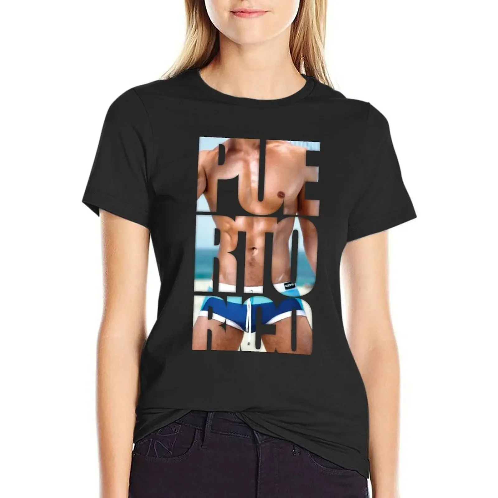 

Puerto Rico T-Shirt graphics Short sleeve tee customs design your own plain funny t shirts for Women