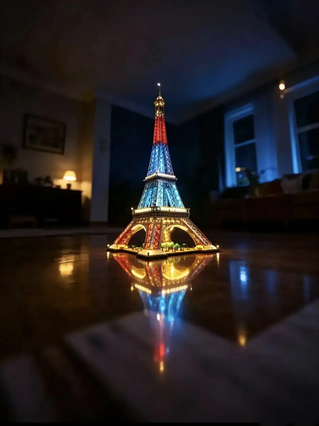Compatible with 10307 Eiffel Tower LED Light Set, Famous Architecture City Building Blocks Toy Set Gift (excluding building bloc