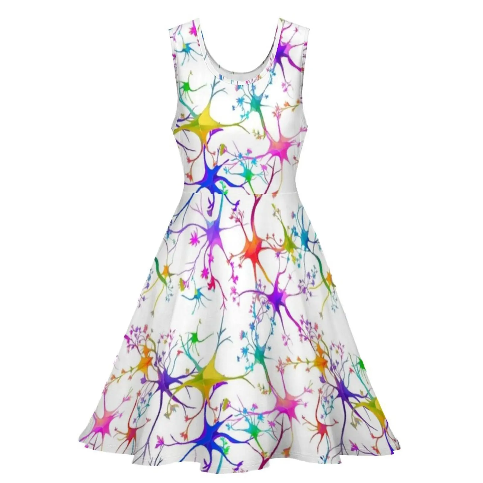 Neuronal Blooms Sleeveless Dress wedding dresses for woman woman dress