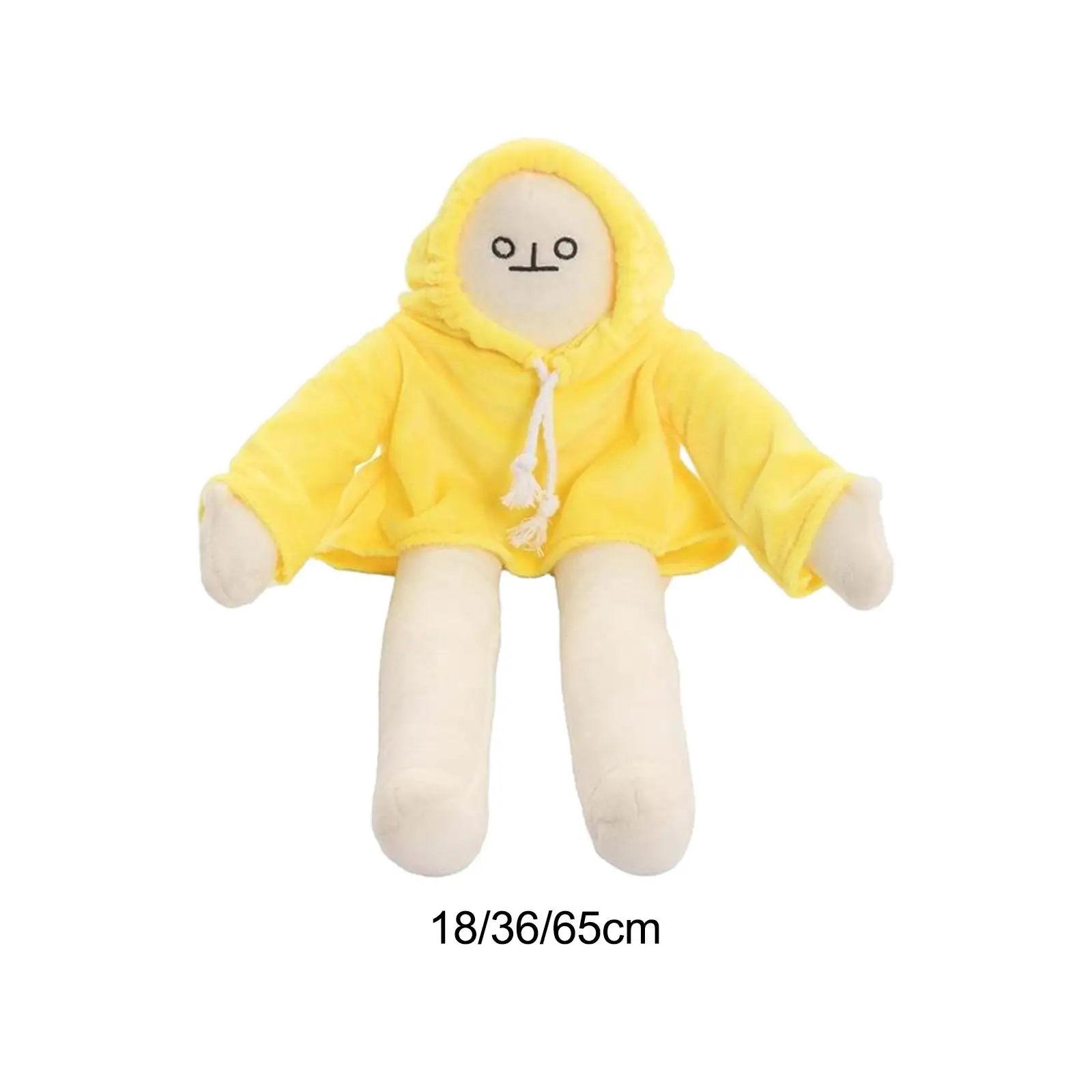 Plush Toy Yellow Changeable Gift Creative Funny Weird Doll