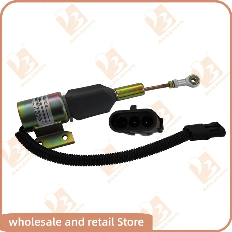 12v 3932529 desligamento de combustível solenooid 3930658 j932529 SA-4756-12 para motor cummins 4bt 5.9l 6bt 5.9l hyundai r130 r170 caso ih