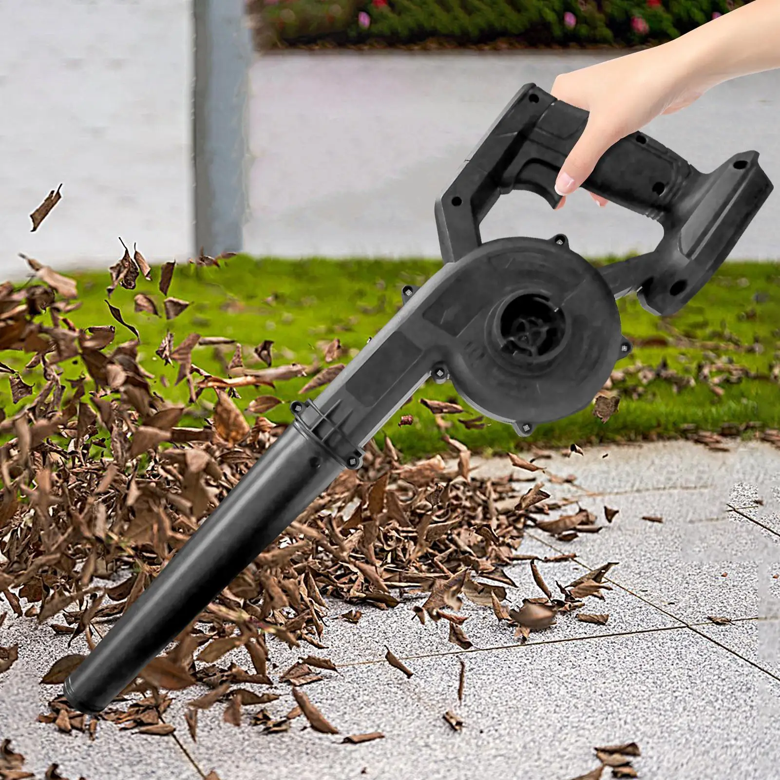 Electric Leaf Blower Battery Powered Powerful 2-Mode Garden Duster Portable Leaf Blower For Outdoor Patio Backyard Lawn Porch