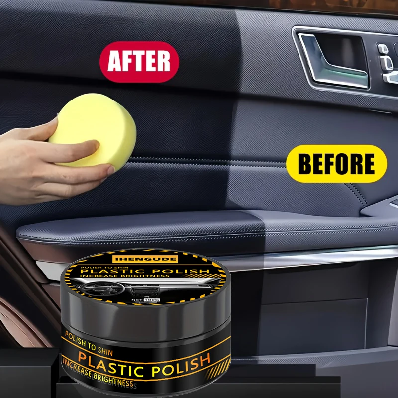 1 Piece 100g Car and Rv Tire Bright Wax - Interior Renovation and Maintenance, Motorcycle Plastic Update, Instrument Panel Repair, General Car Tire Polish