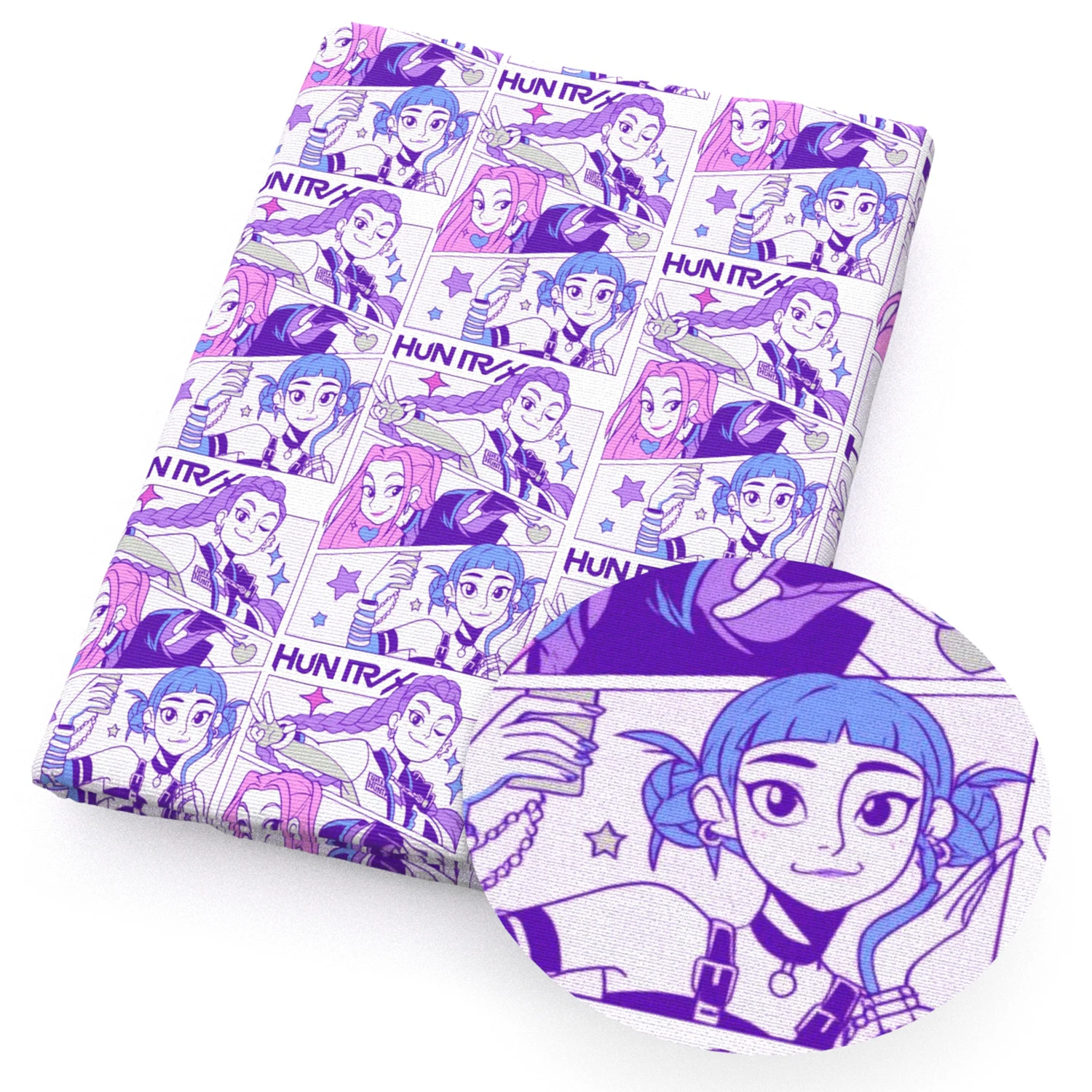 50*145 سنتيمتر Kpop الكرتون المطبوعة نسيج القطن والبوليستر لخياطة الأنسجة اللحف الأقمشة التطريز المواد DIY بها بنفسك اليدوية #2