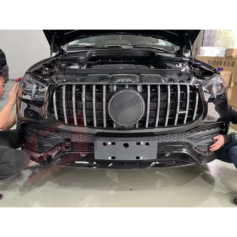 

CLY Auto Grille for 2020 2021 2022 W167 V167 GLE SUV Facelift GLE63 Real GLE63 Grill Front Bumpers Grilles
