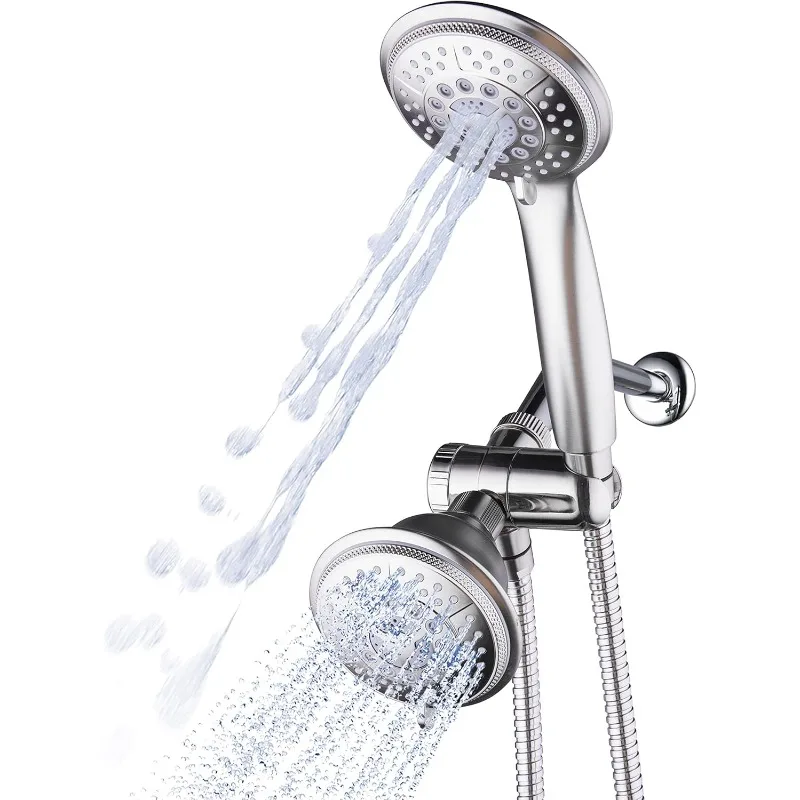 1733 Handheld Showerhead & Rain Shower Combo. High Pressure 24 Function 4