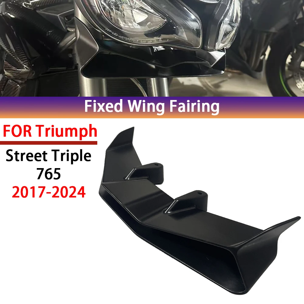 Suitable for Triumph Street Triple 765 S/RS fixed wing modified motorcycle fairing 2017 2018 2019 2020 2021 2022 2023 2024