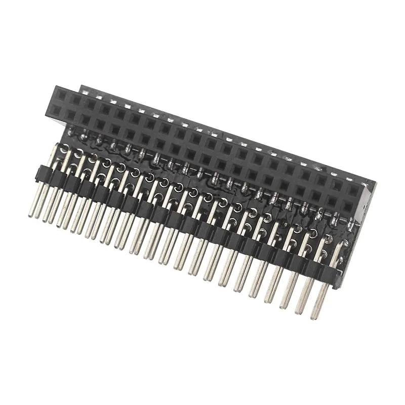 GPIO Edge Nối Dài Đầu Cho Raspberry Pi 40 Pin Đôi Hàng Góc GPIO Edge Nối Dài Cổng Kết Nối Cho Pi 4B 3B + 3B Bằng Không