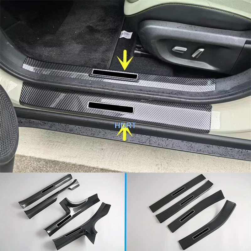 For Chery Q/QQ3 EV 2026 + Car Styling Rear Bumper Trunk Guard Tail Boot Plate Cover Threshold Scuff Welcome Pedal Door Sill Trim